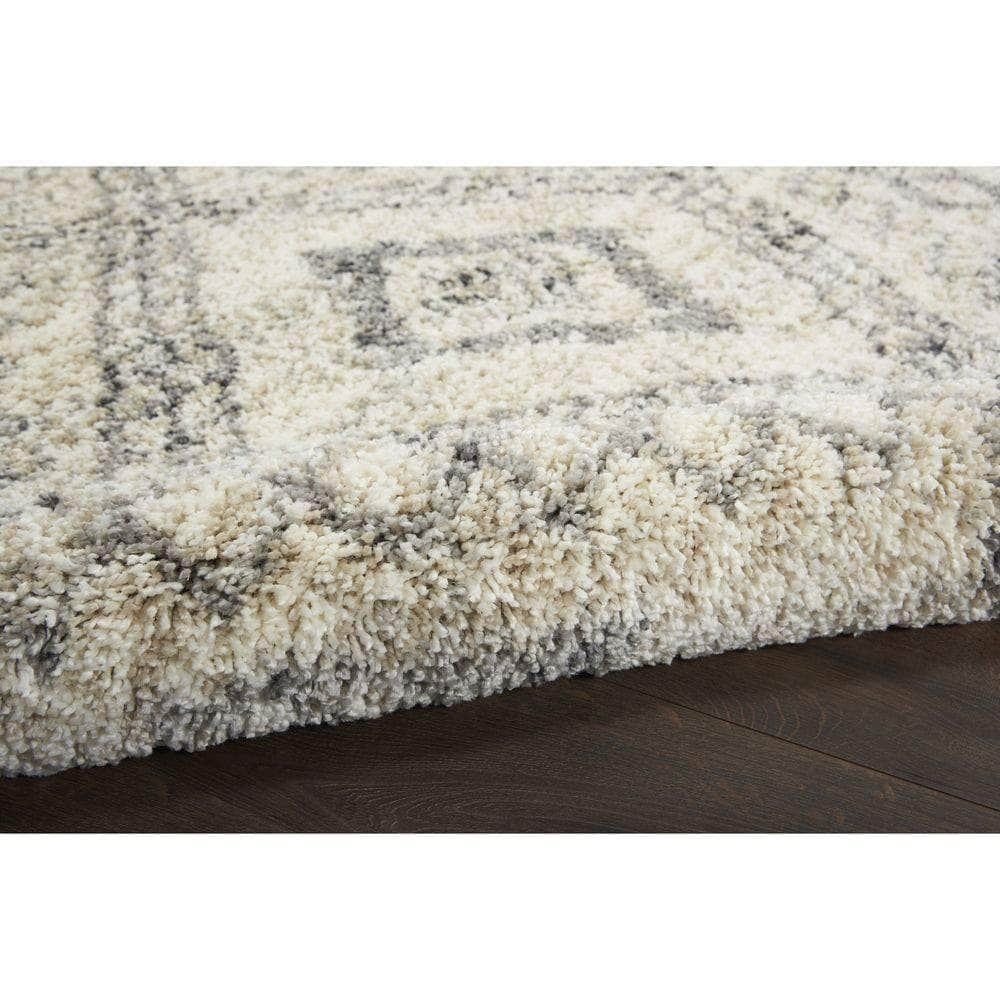 Scandinavian Shag SCN02 Ivory/Grey Rugs #color_ivory/grey