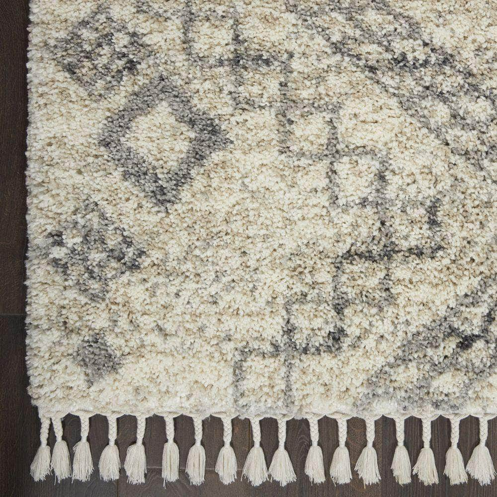 Scandinavian Shag SCN02 Ivory/Grey Rugs #color_ivory/grey