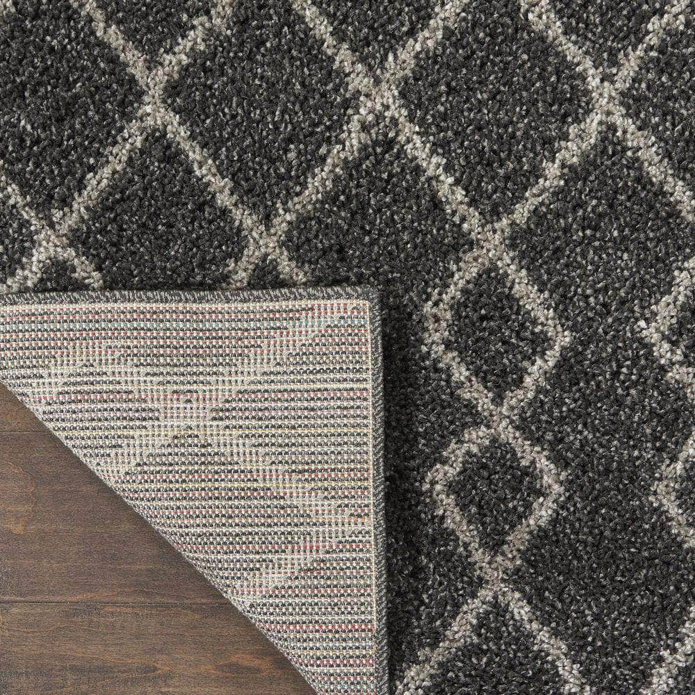 Geometric Shag GOS01 Charcoal Rugs #color_charcoal