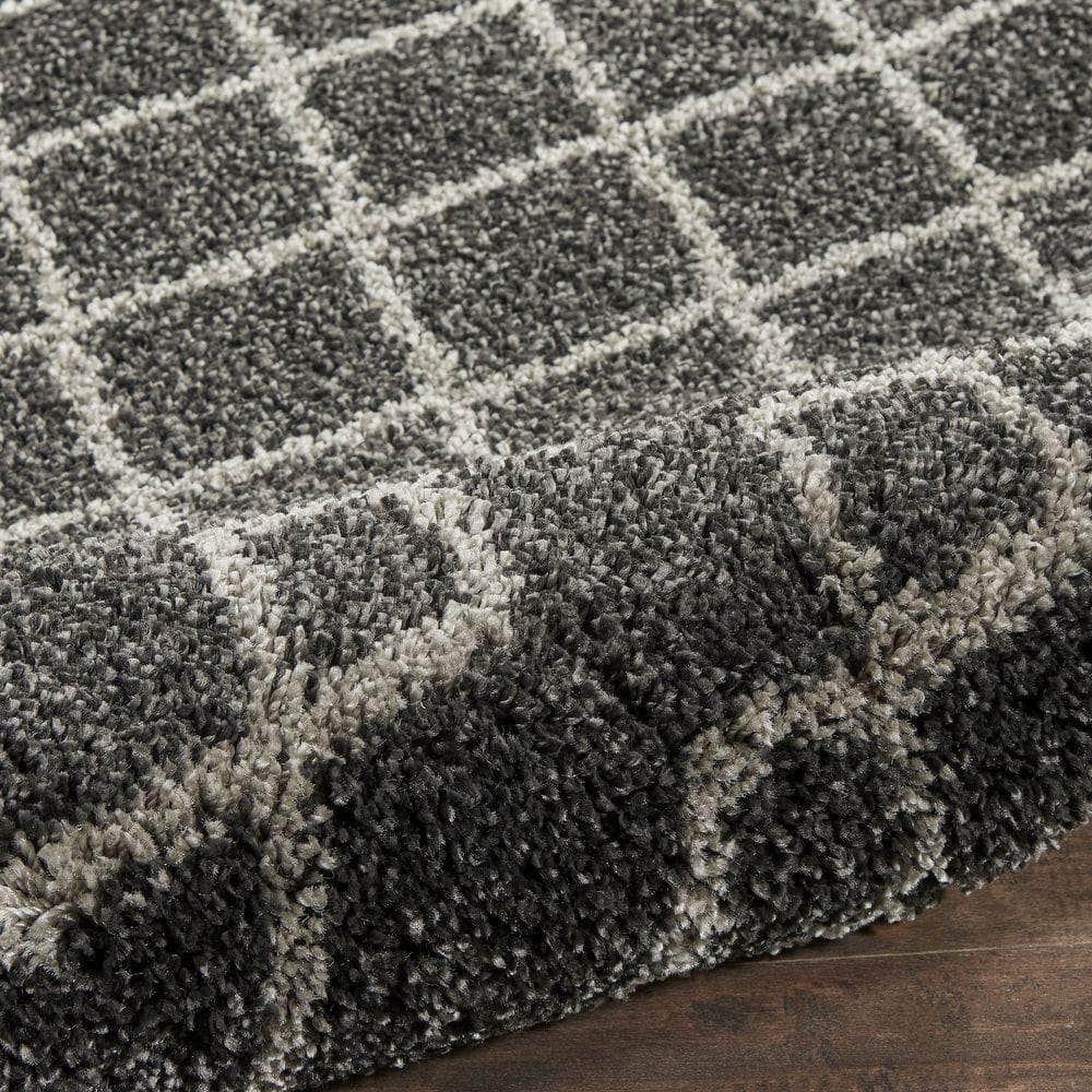 Geometric Shag GOS01 Charcoal Rugs #color_charcoal