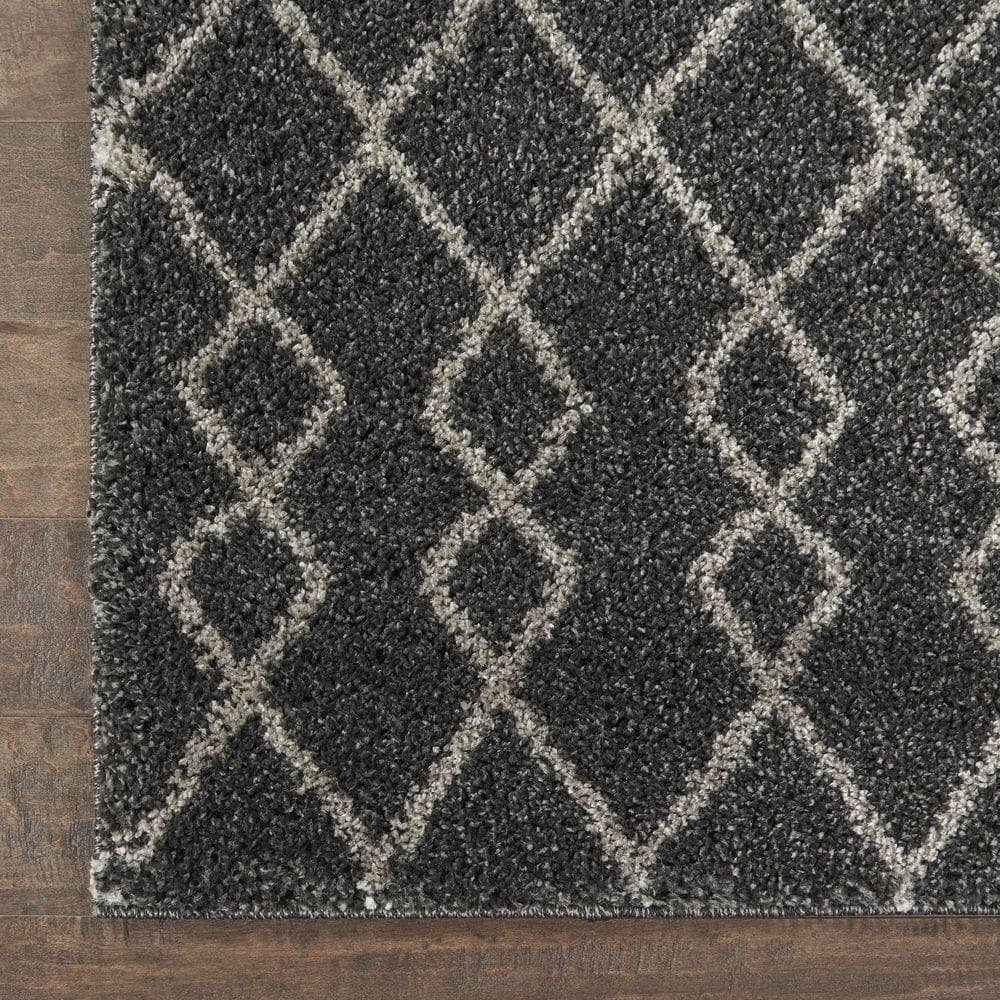 Geometric Shag GOS01 Charcoal Rugs #color_charcoal