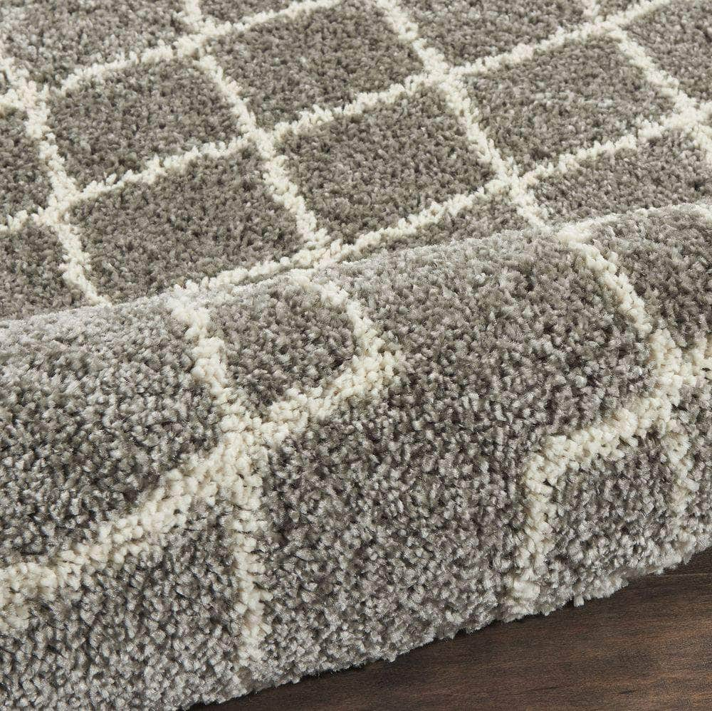 Geometric Shag GOS01 Silver Rugs #color_silver