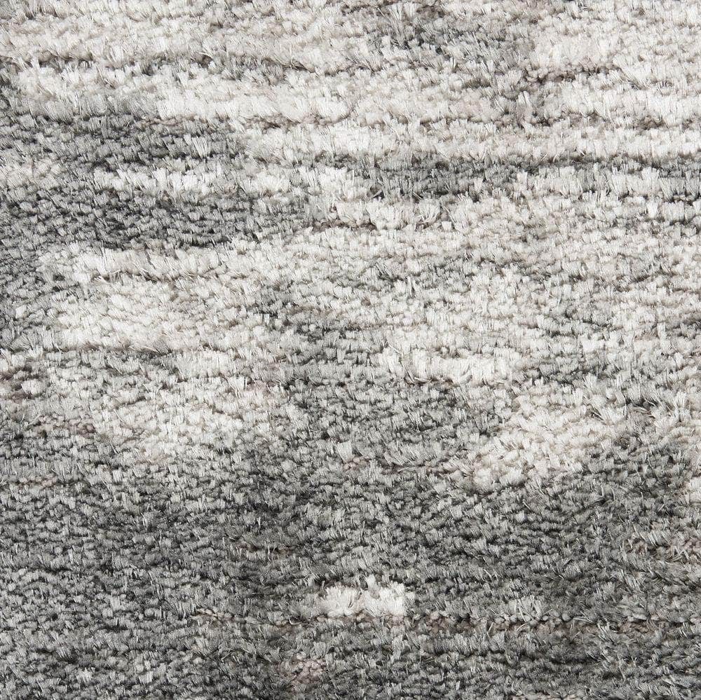 Luxurious Shag LXR02 Charcoal/Ivory Rugs #color_charcoal/ivory