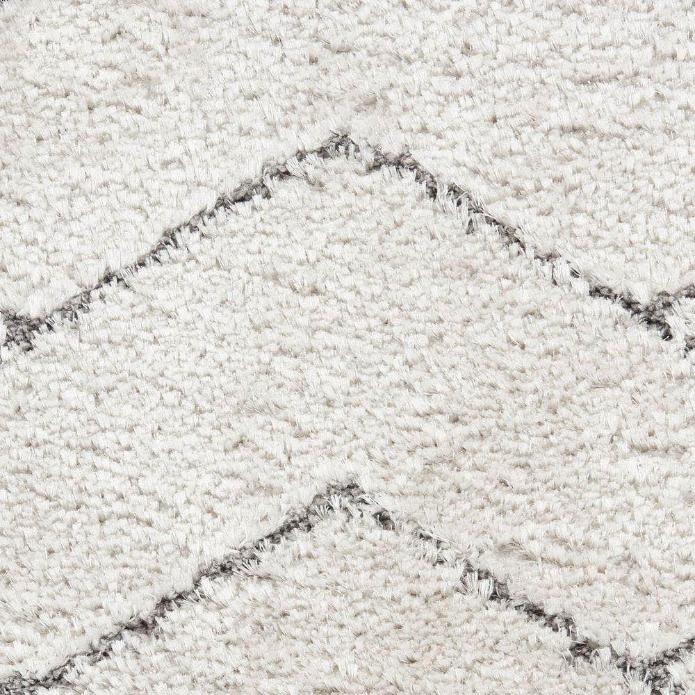 Luxurious Shag LXR03 Ivory/Grey Rugs #color_ivory/grey