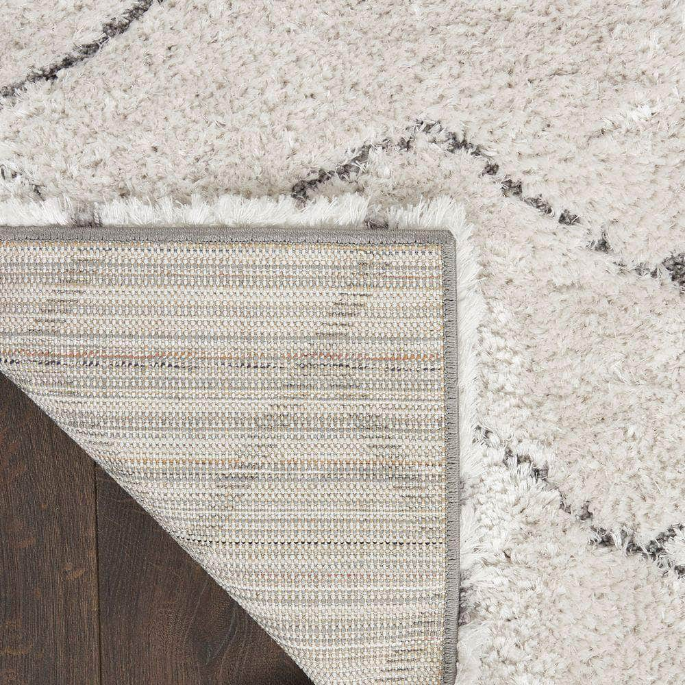 Luxurious Shag LXR03 Ivory/Grey Rugs #color_ivory/grey