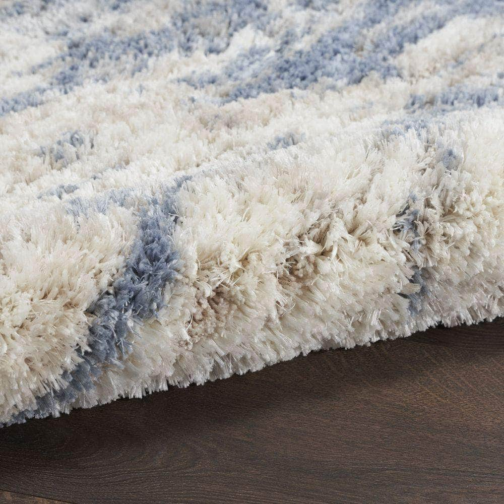 Luxurious Shag LXR10 Light Blue Grey Rugs #color_light blue grey