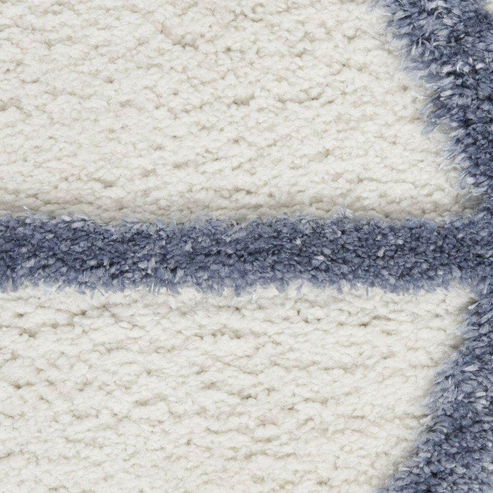 Melfi MLF01 Ivory Blue Rugs #color_ivory blue