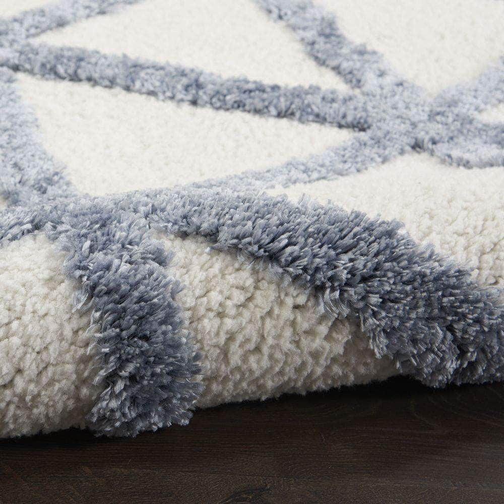 Melfi MLF01 Ivory Blue Rugs #color_ivory blue