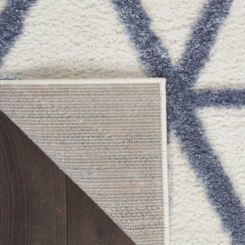 Melfi MLF01 Ivory Blue Rugs #color_ivory blue