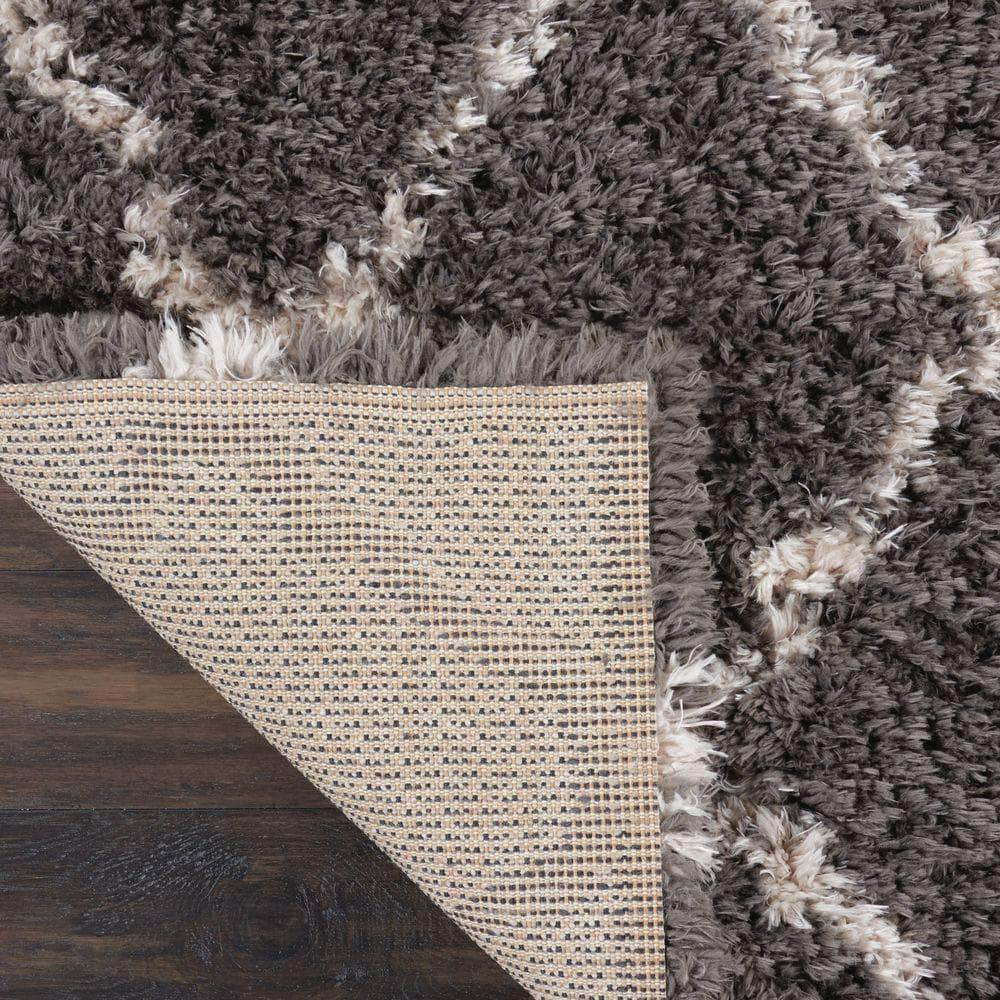 Ultra Plush Shag ULP02 Charcoal/Beige Rugs #color_charcoal/beige