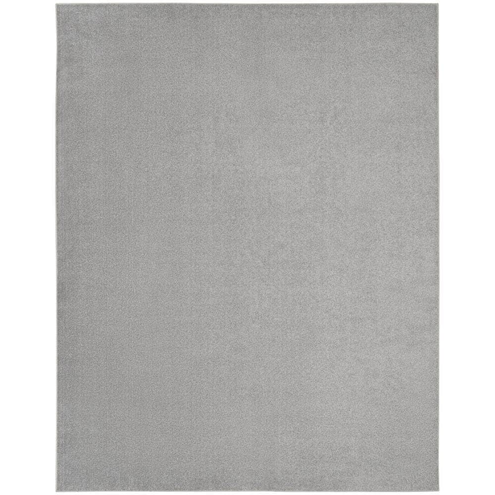 Nourison Essentials NRE01 Silver Grey Rugs #color_silver grey