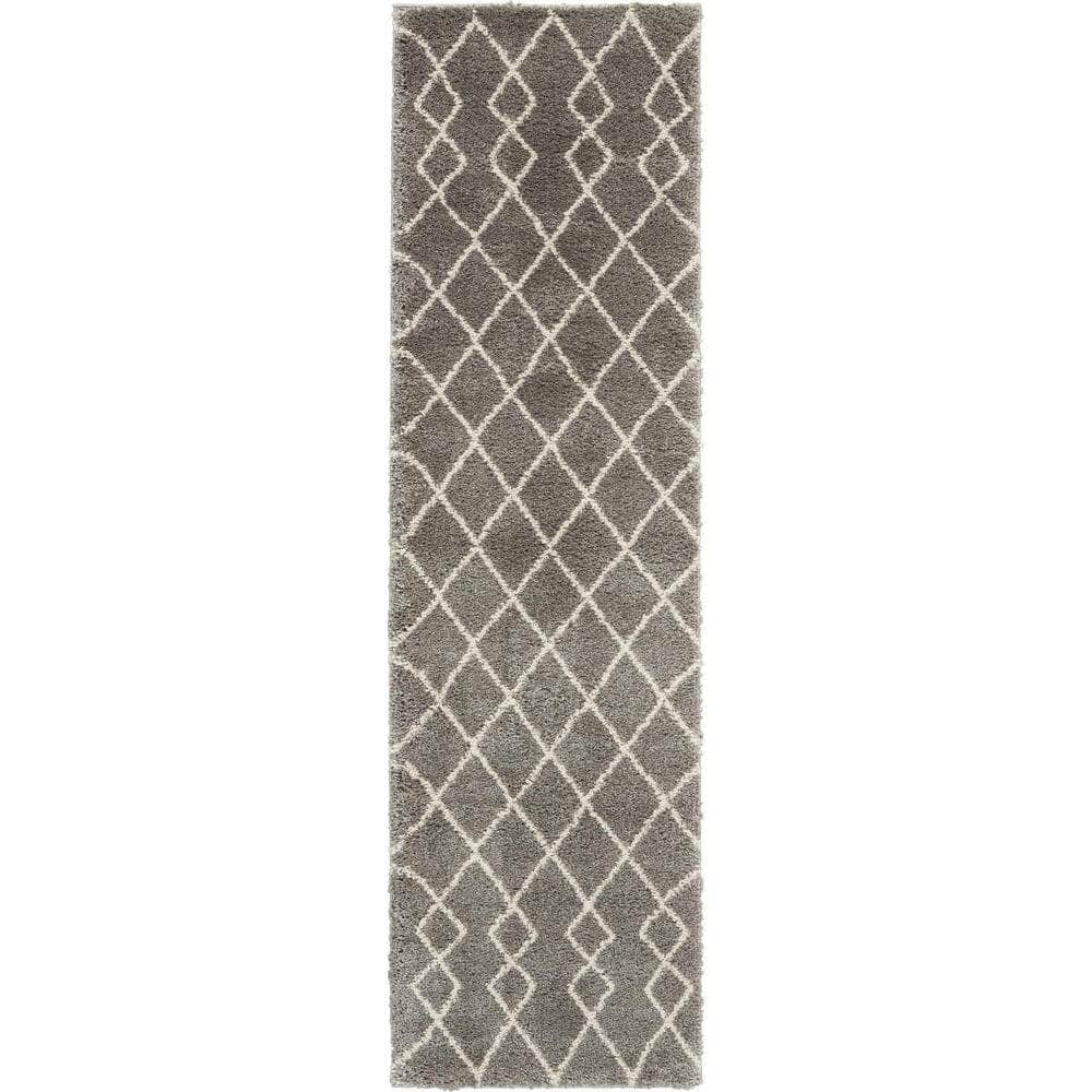 Geometric Shag GOS01 Silver Rugs #color_silver