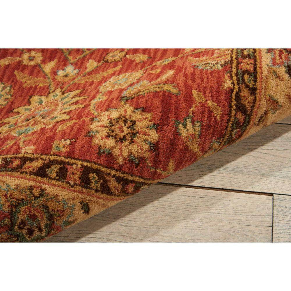 Living Treasures LI05 Rust Rugs #color_rust