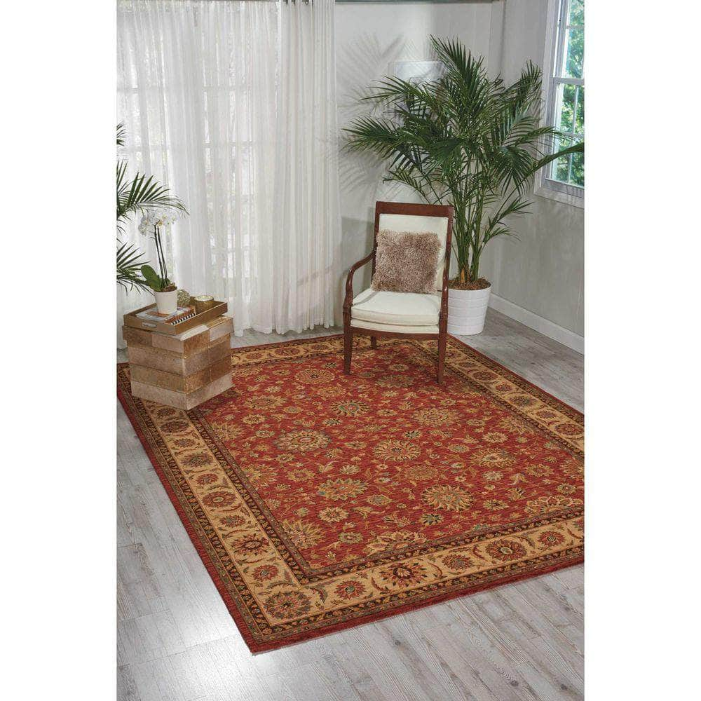 Living Treasures LI05 Rust Rugs #color_rust