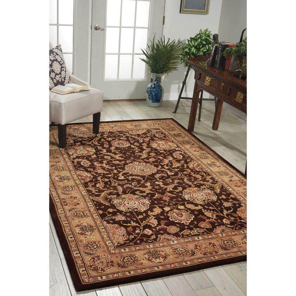 Nourison 2000 2206 Brown Rugs #color_brown