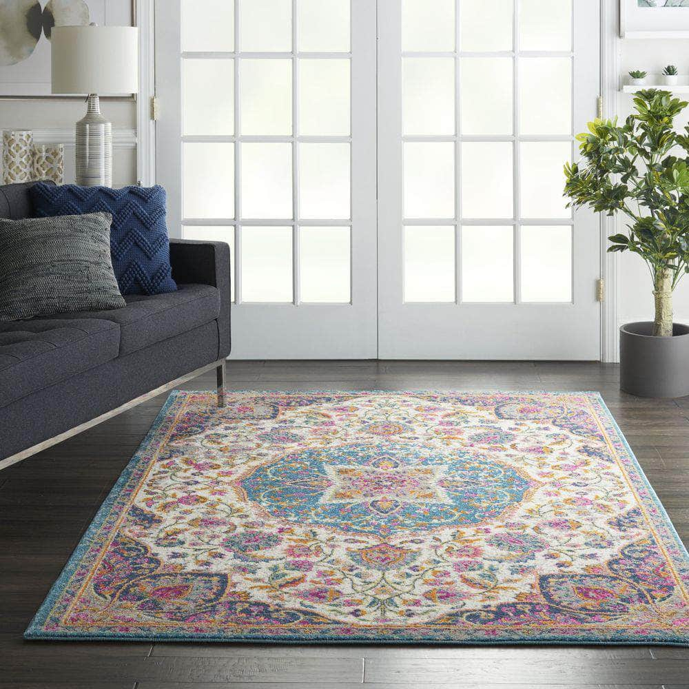 Passion PSN22 Navy Multicolor Rugs #color_navy multicolor