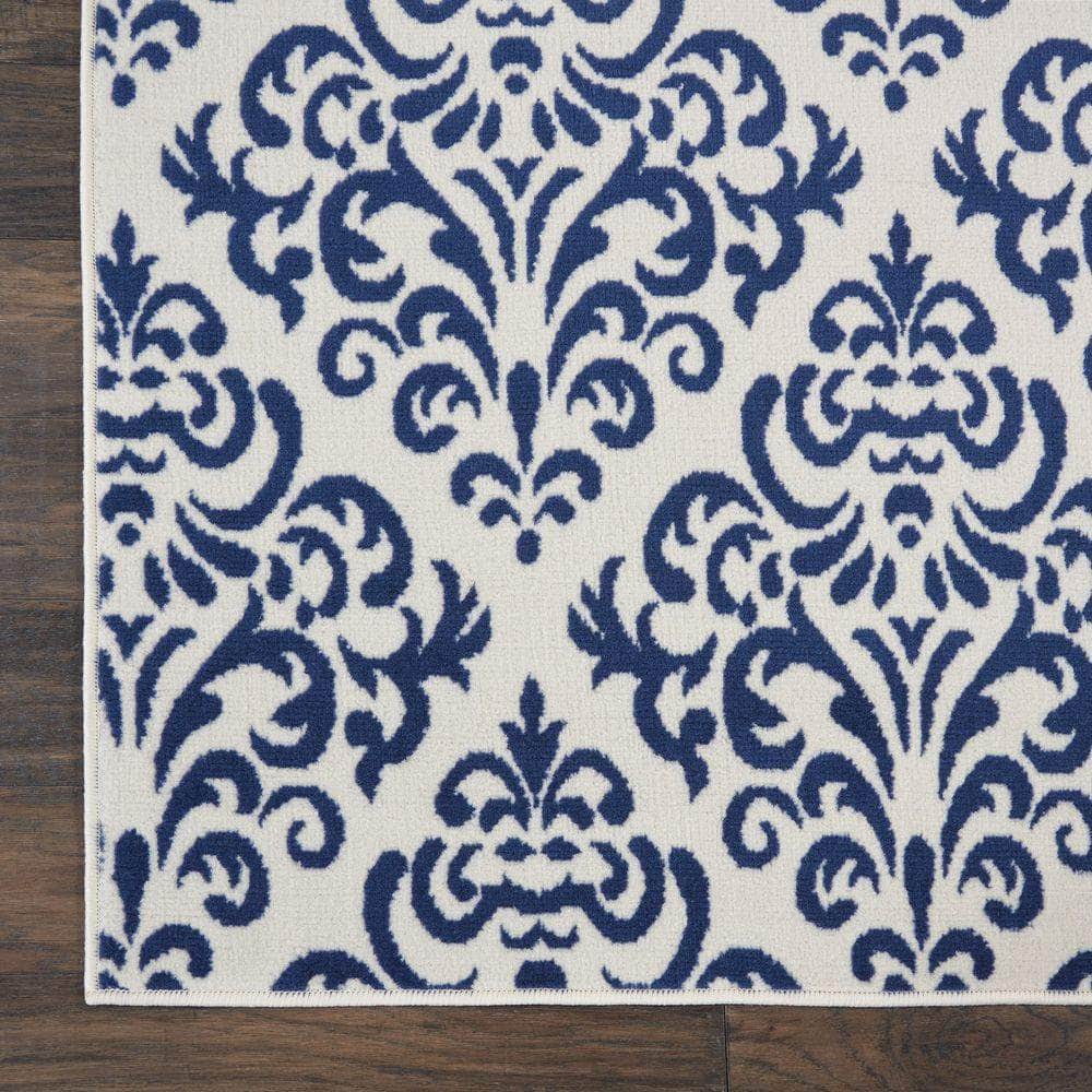 Grafix GRF06 White/Blue Rugs #color_white/blue