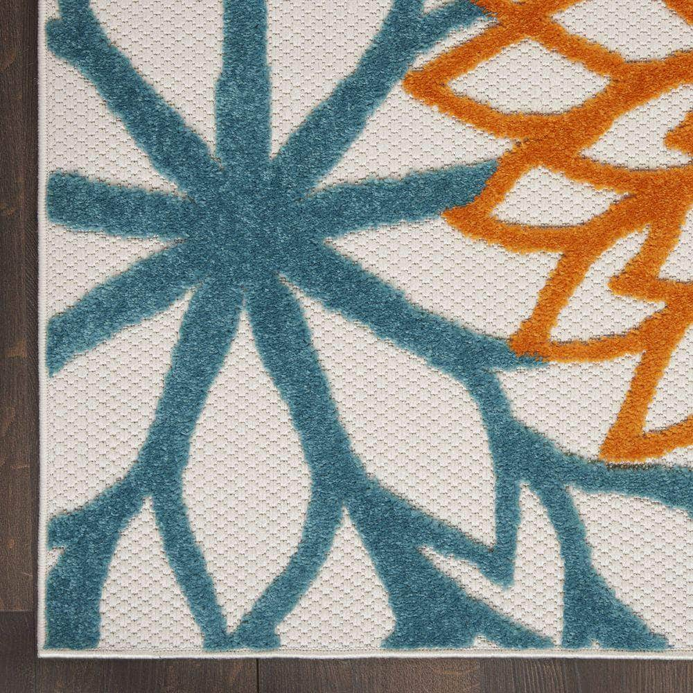 Aloha ALH05 Turquoise Multicolor Rugs #color_turquoise multicolor