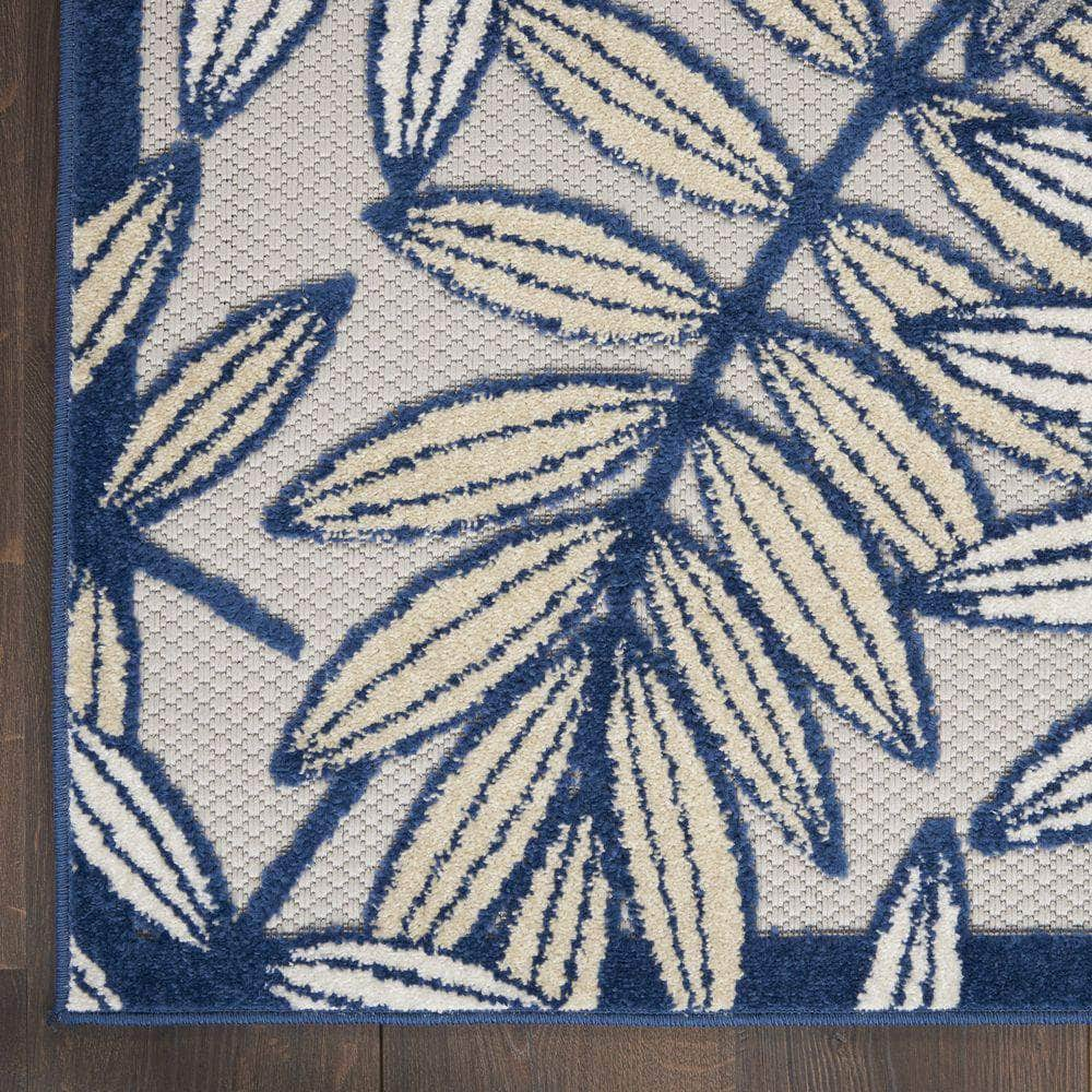 Aloha ALH18 Ivory/Navy Rugs #color_ivory/navy