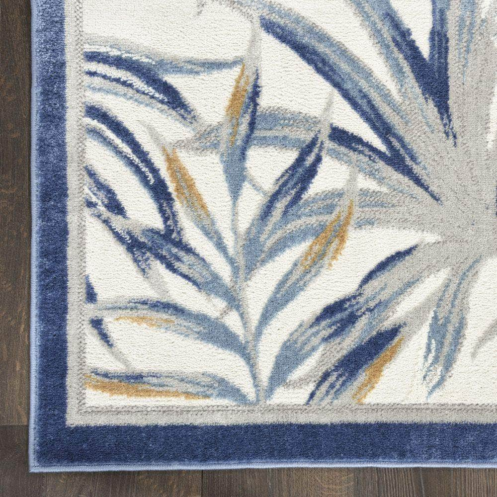 Pompeii PMP02 Ivory Blue Rugs #color_ivory blue