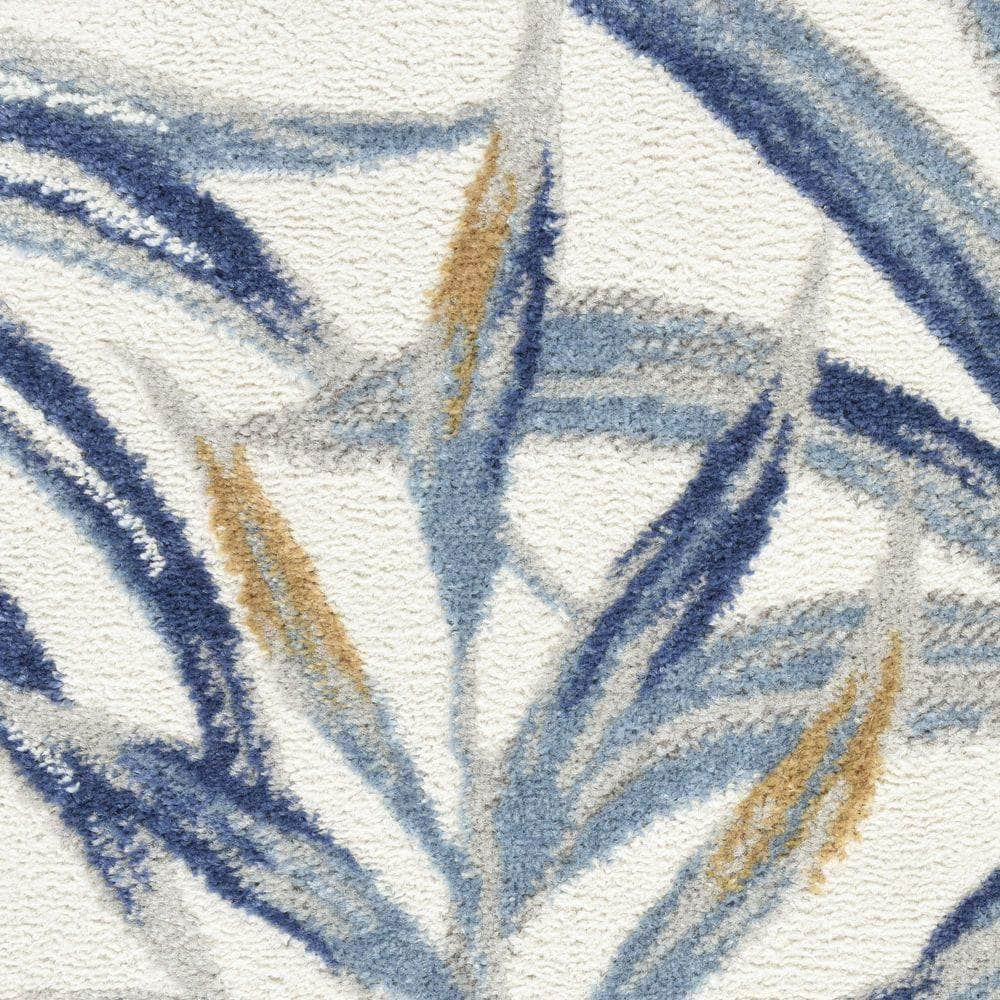 Pompeii PMP02 Ivory Blue Rugs #color_ivory blue