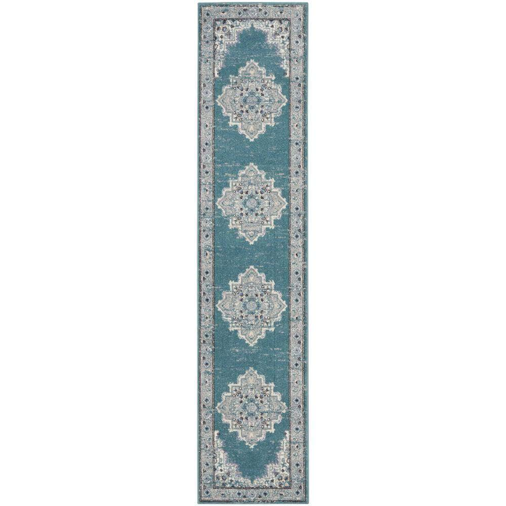 Passion PSN03 Turquoise Grey Rugs #color_turquoise grey