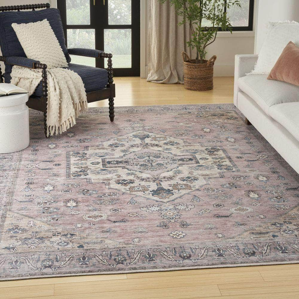 Brilliance Machine Washable WSB03 Blush Rug #color_blush