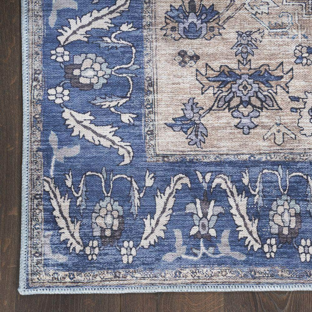 Brilliance Machine Washable WSB03 Denim Rug #color_denim