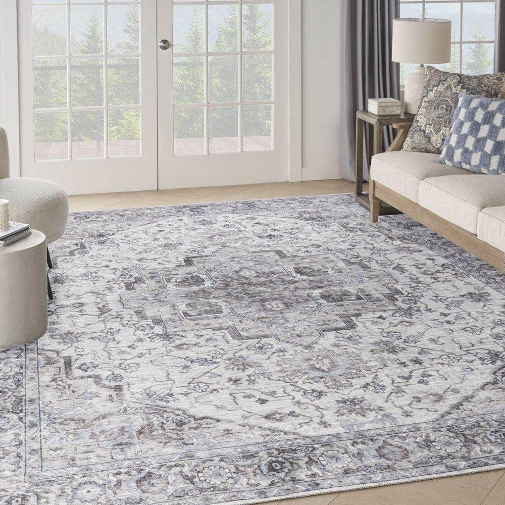 Machine Washable Series 1 SR101 Ivory Beige Rug #color_ivory beige