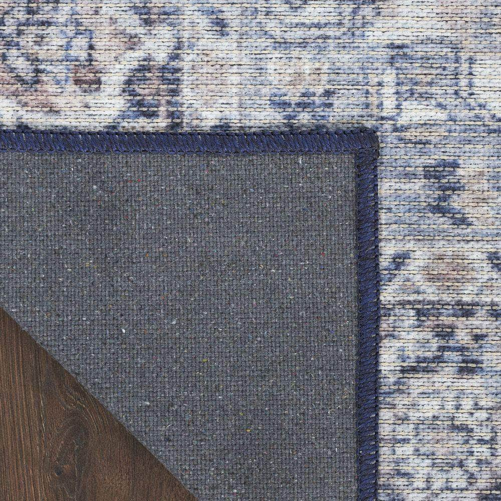 Machine Washable Series 1 SR101 Light Blue Multi Rug #color_light blue multi