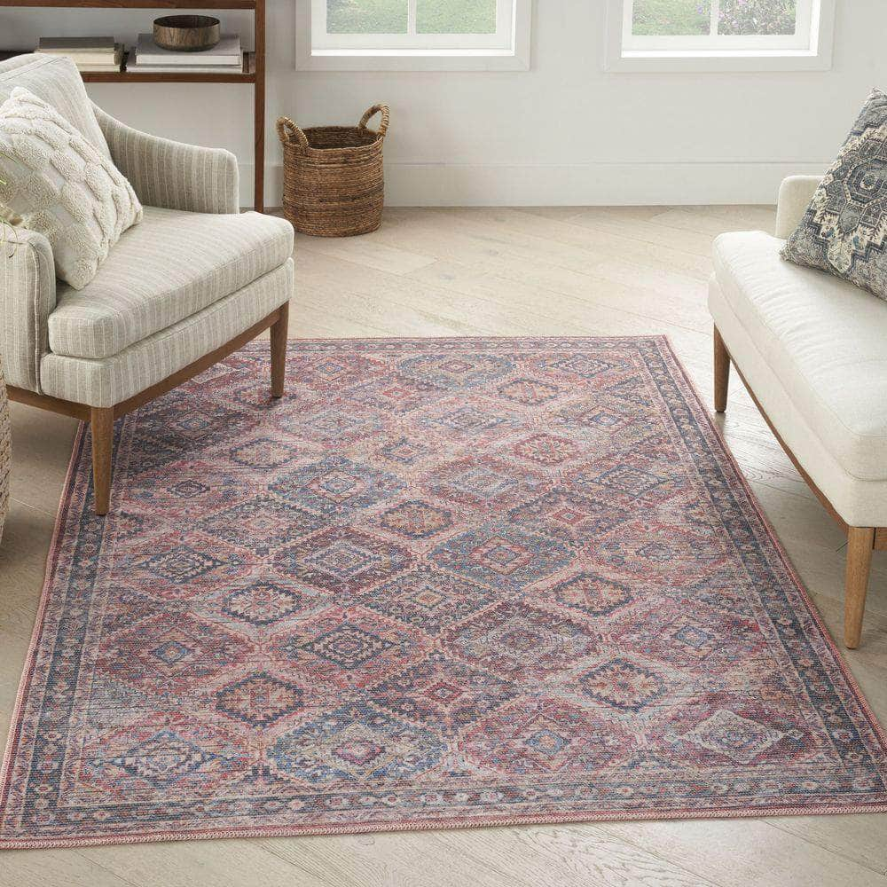 Machine Washable Series 1 SR104 Blue/Multi Rug #color_blue/multi