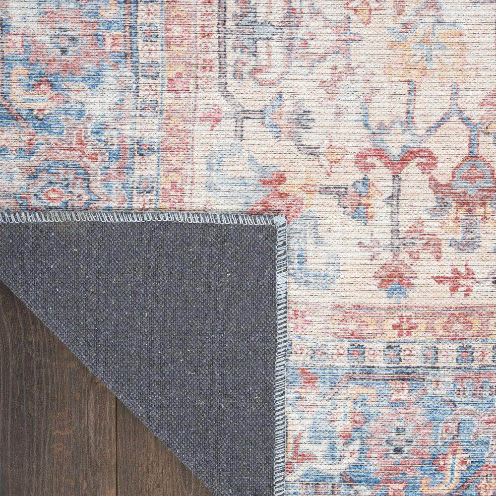 Machine Washable Series 1 SR104 Blue/Multi Rug #color_blue/multi