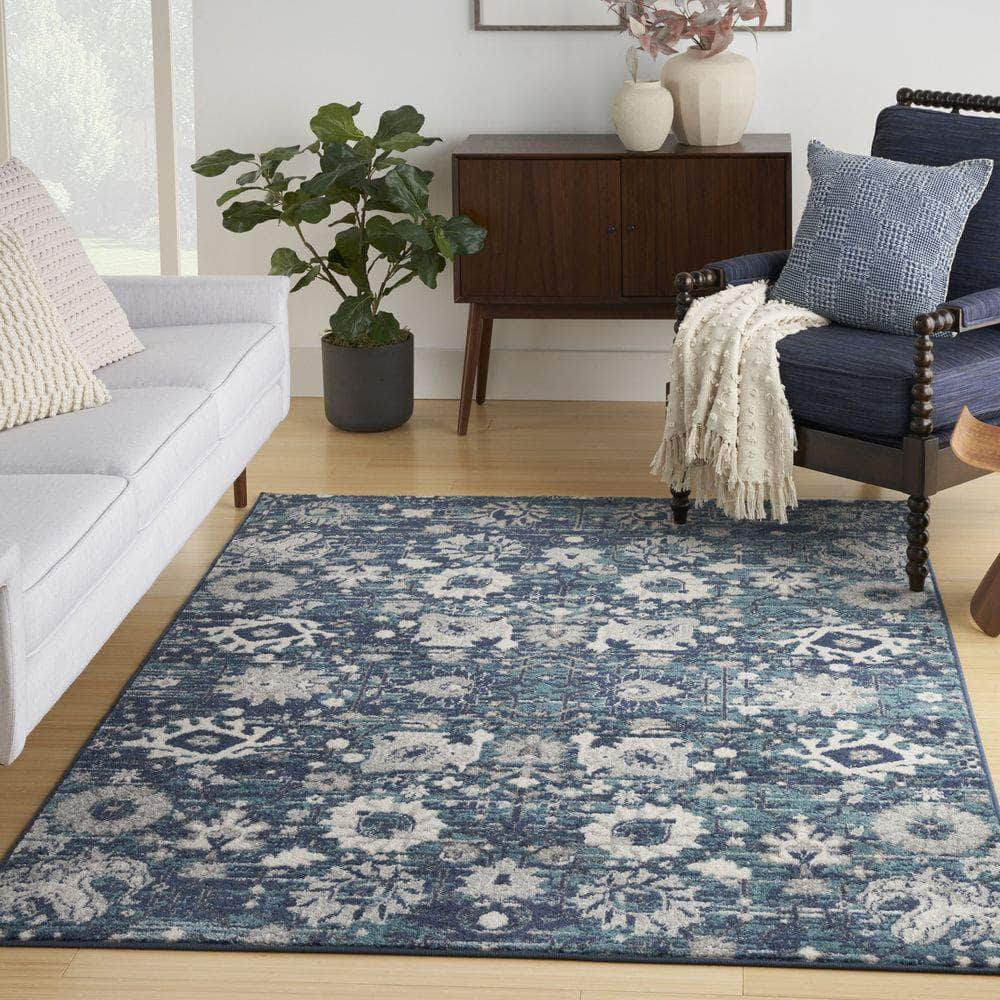 Passion PSN03 Ivory Blue Rug #color_ivory blue