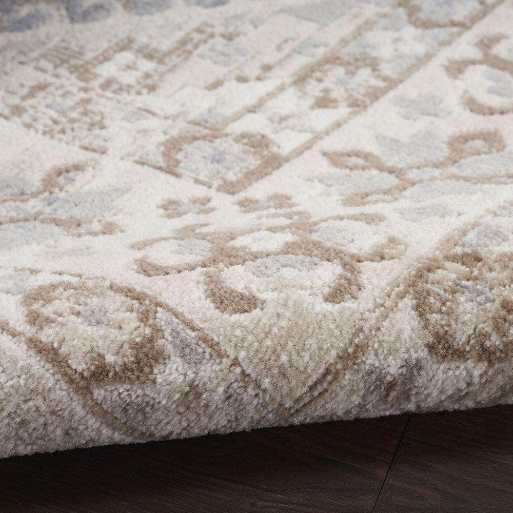 Serenity Home SRH01 Ivory Blue Rug #color_ivory blue