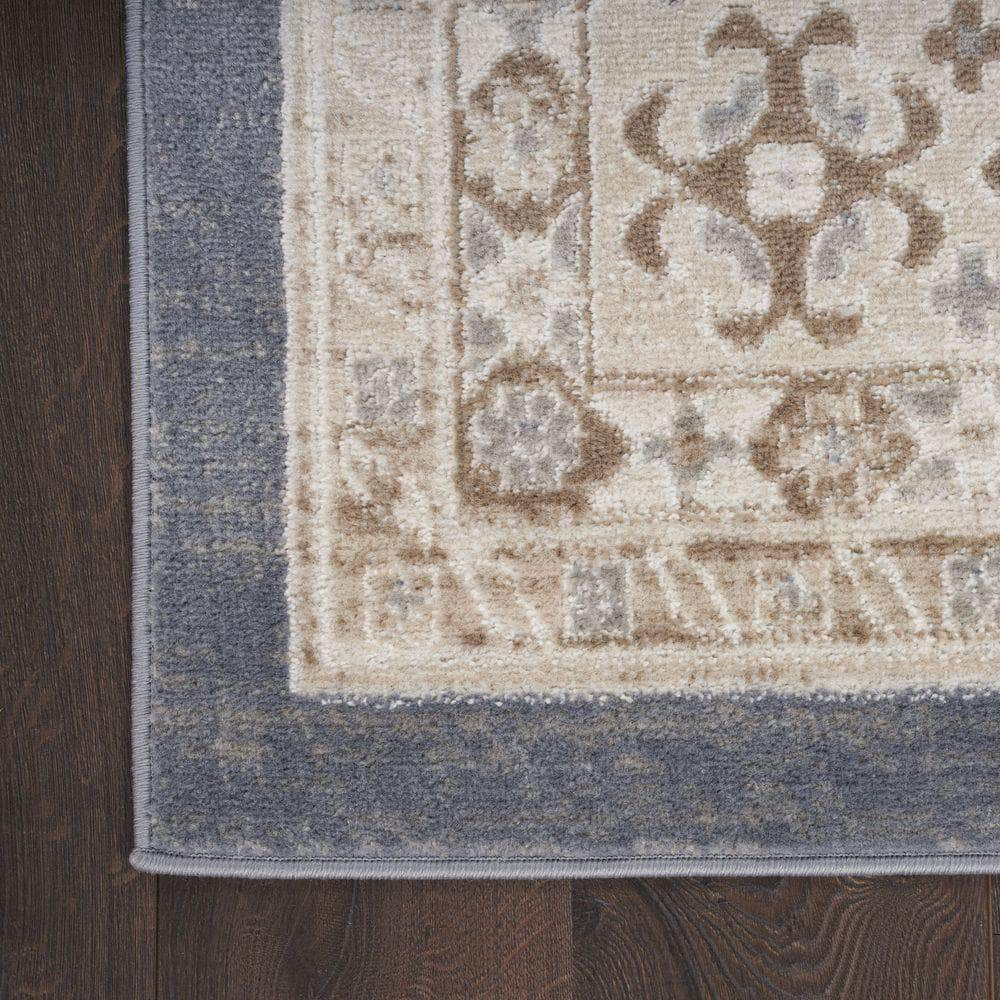 Serenity Home SRH01 Ivory Blue Rug #color_ivory blue