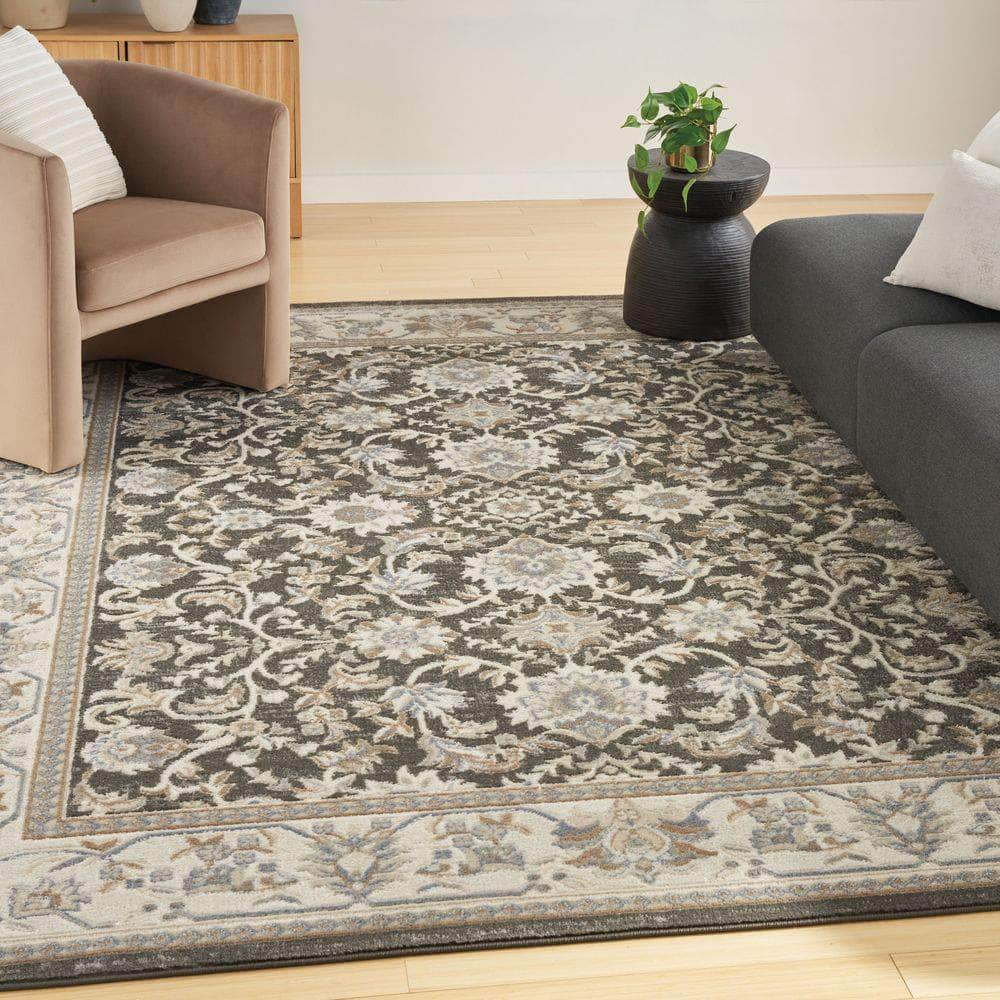 Serenity Home SRH02 Ivory Grey Blue Rug #color_ivory grey blue