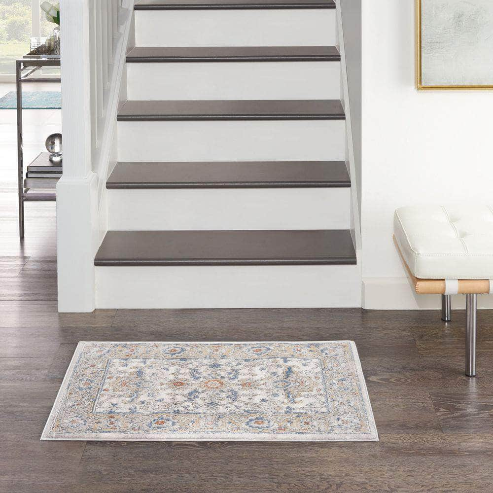 Series 4 SR402 Cream Blue Rug #color_cream blue