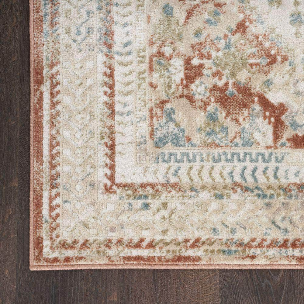 Thalia THL04 Rust Multicolor Rug #color_rust multicolor