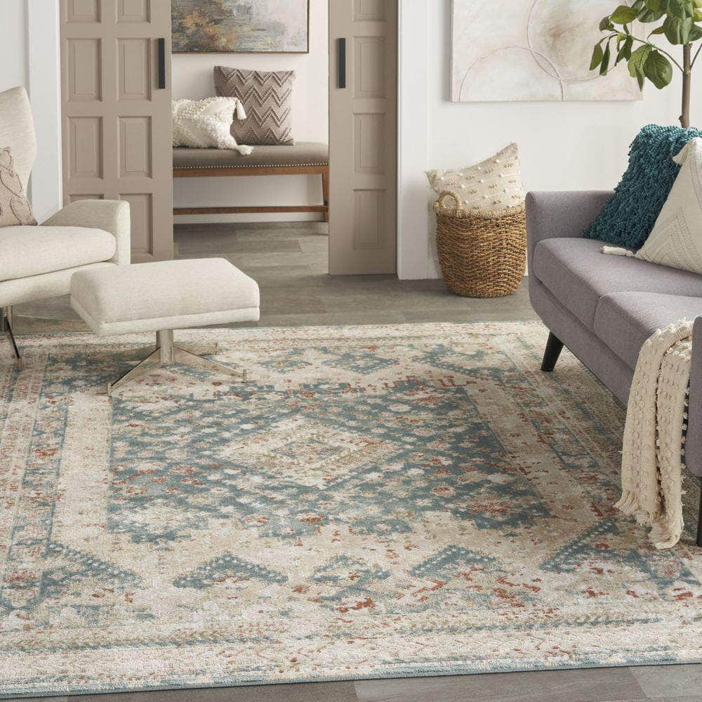 Thalia THL04 Green Ivory Rug #color_green ivory