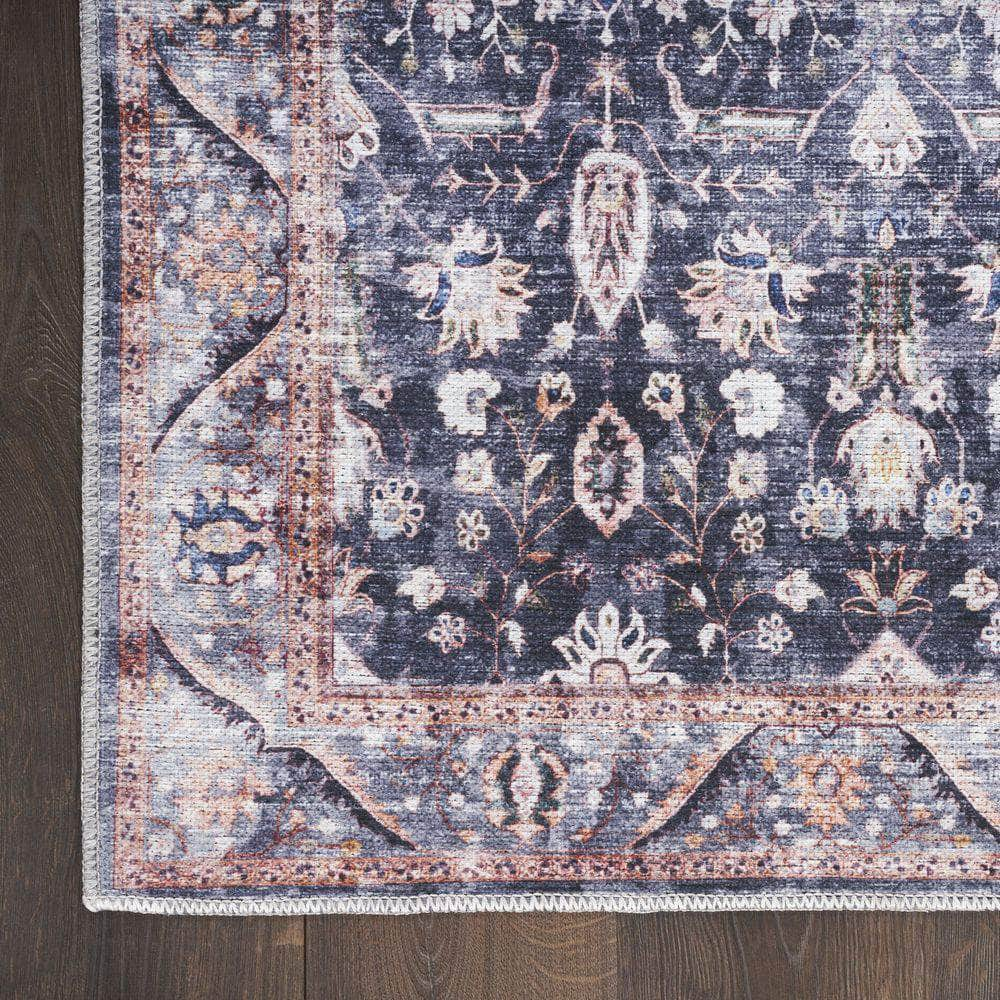 Brilliance Machine Washable WSB06 Navy Ivory Rugs #color_navy ivory