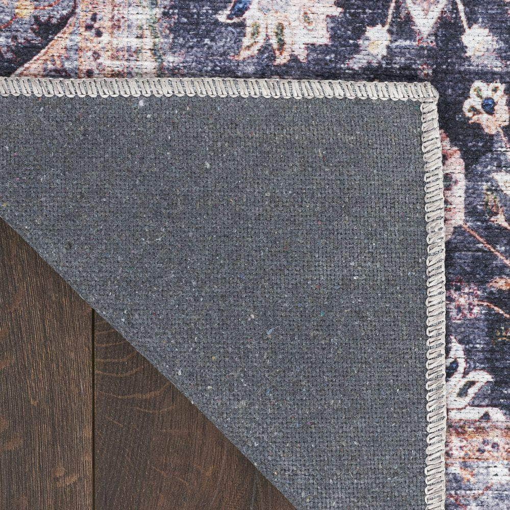 Brilliance Machine Washable WSB06 Navy Ivory Rugs #color_navy ivory