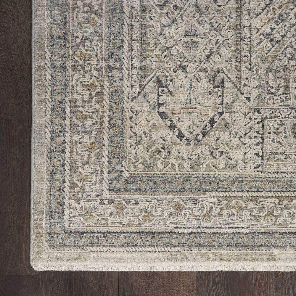 Nyle NYE01 Ivory Grey Blue Rugs #color_ivory grey blue