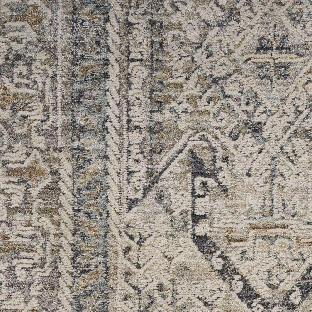 Nyle NYE01 Ivory Grey Blue Rugs #color_ivory grey blue