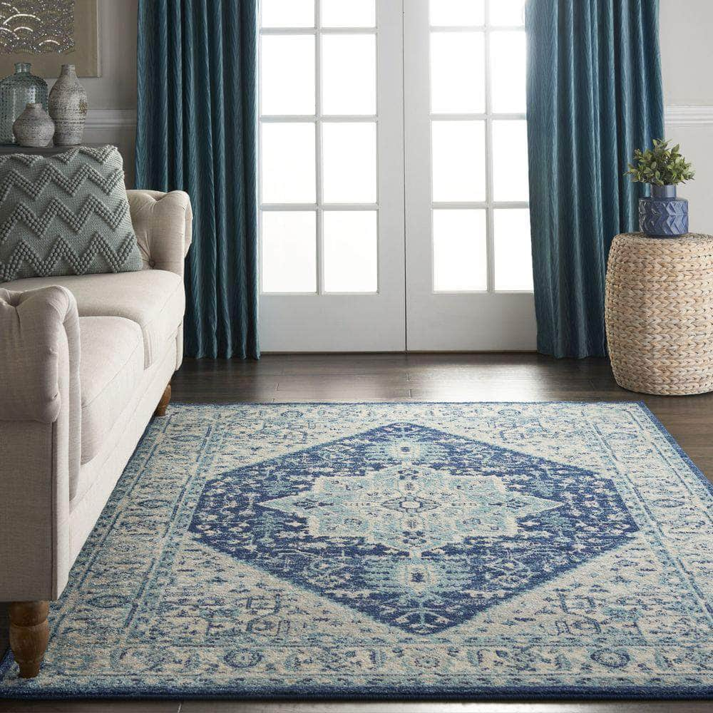 Tranquil TRA06 Ivory/Navy Rugs #color_ivory/navy