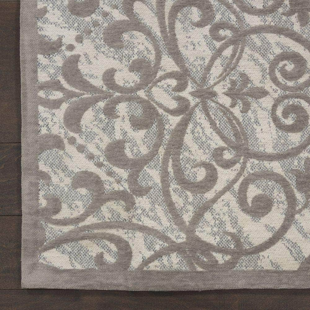 Damask DAS01 Ivory/Grey Rugs #color_ivory/grey