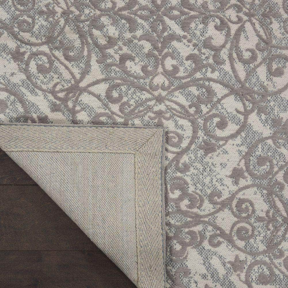 Damask DAS01 Ivory/Grey Rugs #color_ivory/grey