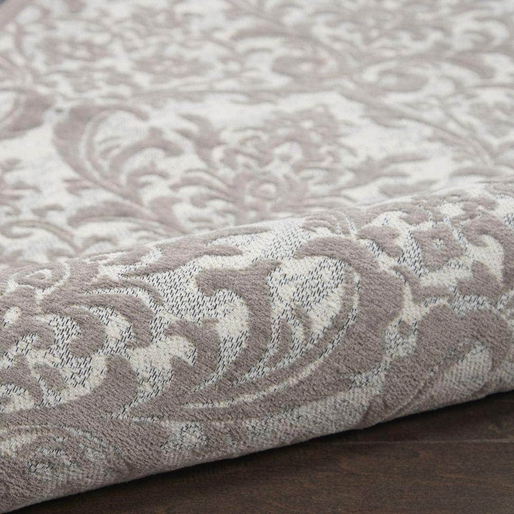 Damask DAS01 Ivory/Grey Rugs #color_ivory/grey