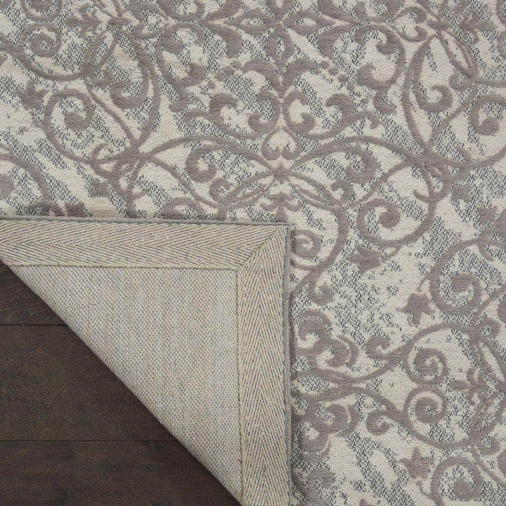 Damask DAS02 Ivory/Grey Rugs #color_ivory/grey