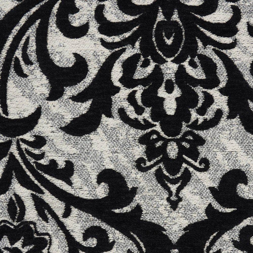 Damask DAS02 Black/White Rugs #color_black/white