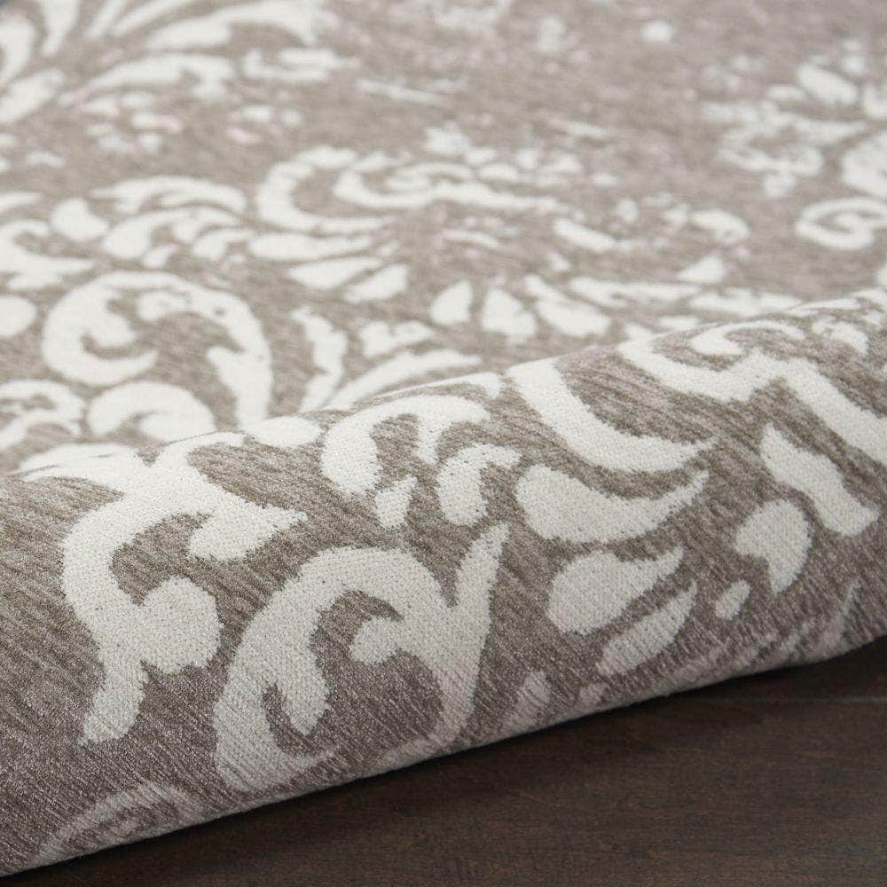 Damask DAS03 Ivory/Grey Rugs #color_ivory/grey